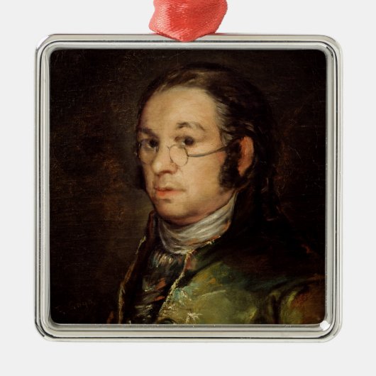 Francisco Jose de Goya y Lucientes | Zelfportret Metalen Ornament (Voorkant)