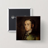 Francisco Jose de Goya y Lucientes | Zelfportret Vierkante Button 5,1 Cm (Voorkant /achterkant)