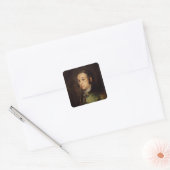 Francisco Jose de Goya y Lucientes | Zelfportret Vierkante Sticker (Envelop)