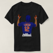 Francisco Lindor 12 Sticker T-shirt (Design voorkant)