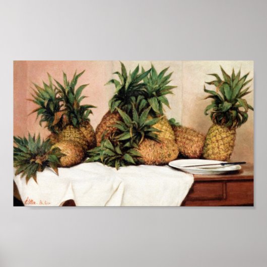 Francisco Oller Ananas Poster (Voorkant)