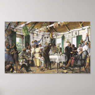 Francisco Oller El Velorio Poster