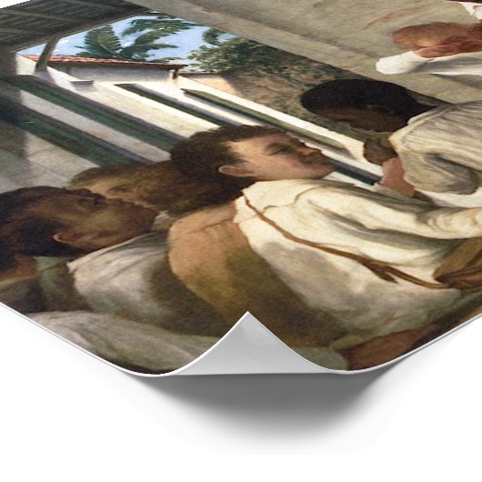 Francisco Oller School of Master Rafael Cordero Poster (Hoek)