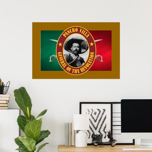 Francisco "Pancho" Villa Poster (Thuiskantoor)