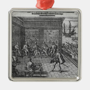 Francisco Pizarro Metalen Ornament