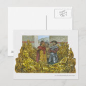 Francisco Pizarro naast Inca Emperor Atahualpa Briefkaart (Voorkant / Achterkant)