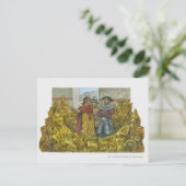 Francisco Pizarro naast Inca Emperor Atahualpa Briefkaart (Staand voorkant)