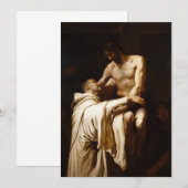 Francisco Ribalta - Christus omarmt Saint Bernard Kaart (Voorkant / Achterkant)