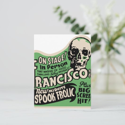 Francisco Spook Frolic 1941 Briefkaart (Staand voorkant)