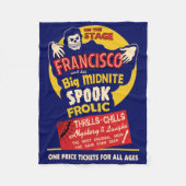 Francisco Spook Show Poster Fleece Deken (Voorkant)