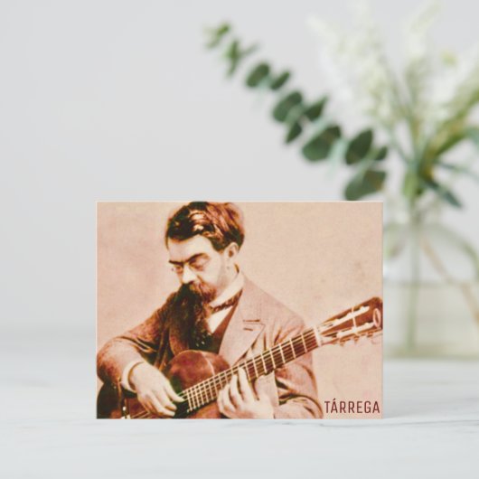 Francisco Tárrega Briefkaart (Staand voorkant)