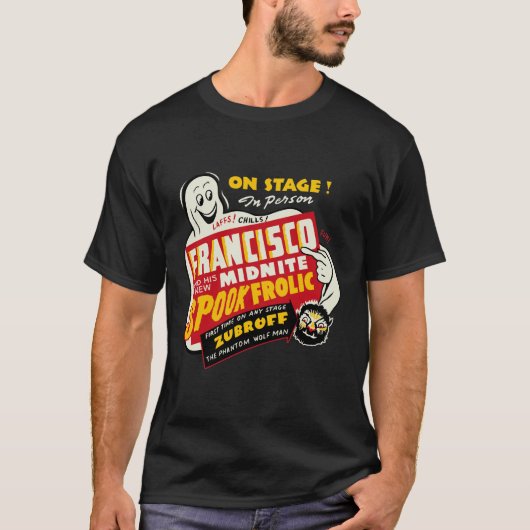 Francisco's Spook Frolic T-Shirt uit 1930 (Voorkant)