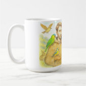 Franciscus - de preek voor vogels en dieren koffiemok (Links)