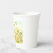 Franciscus - de preek voor vogels en dieren papieren bekers (Links)