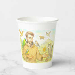 Franciscus - de preek voor vogels en dieren papieren bekers