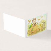 Franciscus - de preek voor vogels en dieren visitekaartje (Buitenkant)