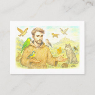 Franciscus - de preek voor vogels en dieren visitekaartje