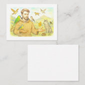 Franciscus - de preek voor vogels en dieren visitekaartje (Voorkant / Achterkant)
