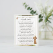 Franciscus: eenvoudig gebed voor vrede briefkaart (Staand voorkant)