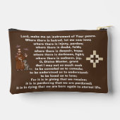 Franciscus van Assisi bidprenten rozenkrans Etui (Achterkant)