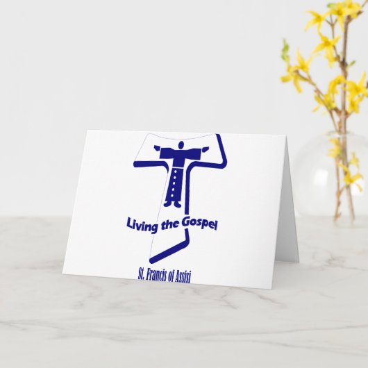 Franciscus van Assisi citaat Kaart (Gele Bloem)