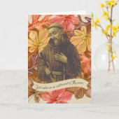 Franciscus van Assisi citeert herfstbladeren Kaart (Gele Bloem)