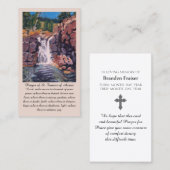 Franciscus van Assisi Paarse groene Oranje gebed Visitekaartje (Voorkant / Achterkant)