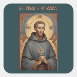 Franciscus van Assisi Rooms-Katholieke Sticker