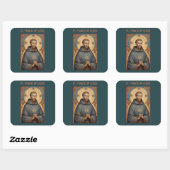 Franciscus van Assisi Rooms-Katholieke Sticker (Vel)