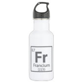 Francium - French Science Periodic Table Waterfles (Voorkant)