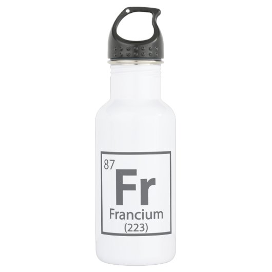 Francium - French Science Periodic Table Waterfles (Voorkant)