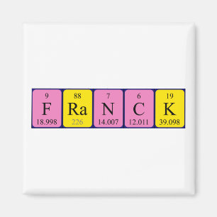 Franck periodieke lijstnaam magnet