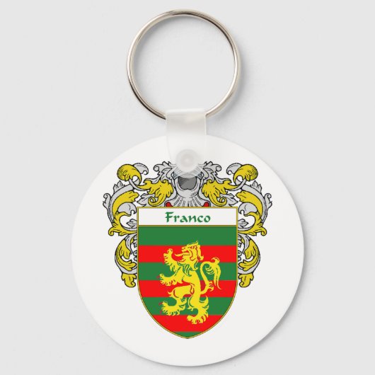 Franco Coat of Arms (Mantled) Sleutelhanger (Voorkant)