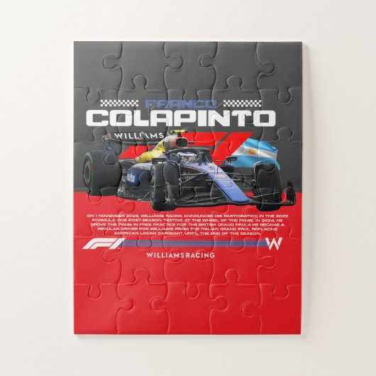 Franco colapinto legpuzzel (Verticaal)