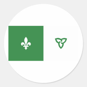 Franco Ontarian, Canada Ronde Sticker