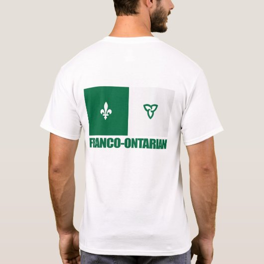 Franco-Ontarian Flag T-shirt (Achterkant)