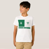 Franco-Ontarian Flag T-shirt (Voorkant volledig)