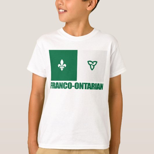 Franco-Ontarian Flag T-shirt (Voorkant)