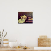 Francois Bonvin - Nog steeds leven met asperges Poster (Keuken)