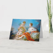 francois boucher beschuldigd van muziek rococo lad kaart (Voorkant)