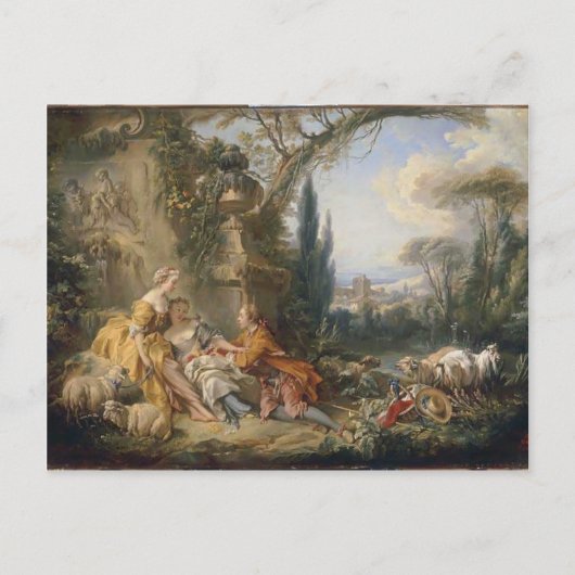 Francois Boucher - Charms of Country Life Briefkaart (Voorkant)