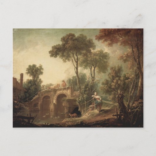 Francois Boucher - De brug Briefkaart (Voorkant)