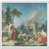 François Boucher, de fontein van de liefde Sticker (Voorkant)