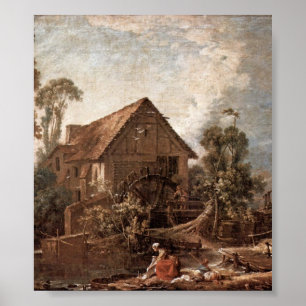 Francois Boucher - De molen Poster