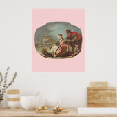 François Boucher De vier seizoenen: Winter L'hiver Poster (Keuken)