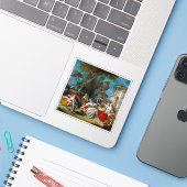 François Boucher - De vogelvangers Sticker (Laptop met iPhone)