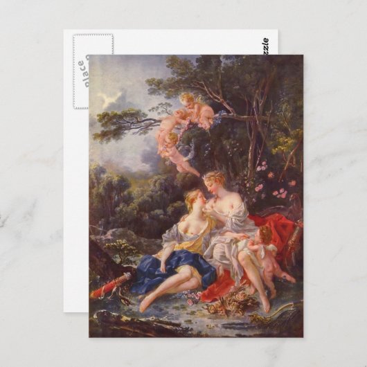 Francois Boucher - Jupiter en Callisto Briefkaart (Voorkant / Achterkant)