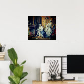 François Boucher –  La toilette – 1742 Poster (Thuiskantoor)