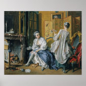 François Boucher - La toilette, 1742 Poster (Voorkant)
