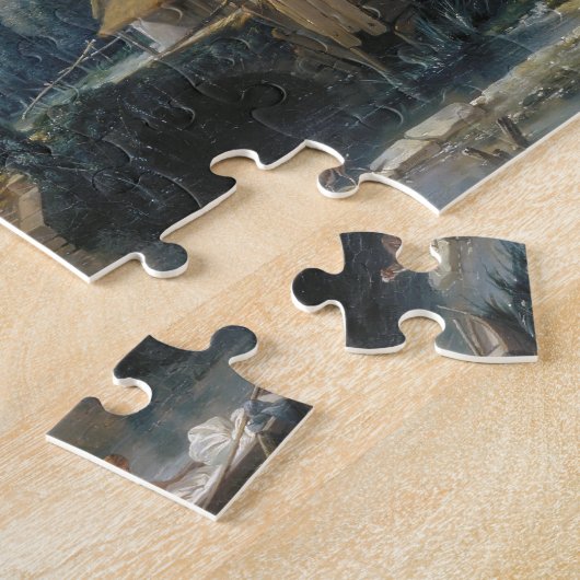 Francois Boucher - Landschap nabij Beauvais vroeg Legpuzzel (Zijkant)